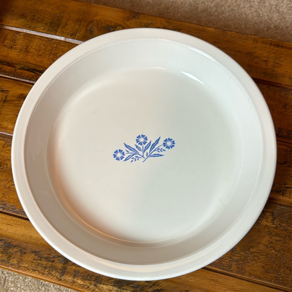Vintage Corningware Blue Cornflower Pie Plate